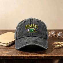 1pc Gothic Casual Men Hat,Letters,Flag,Stars, Printing, Unisex Fashion, Provides Shade & Sun Protection, Perfect For Outdoor Activitiesr - Multicolor - View 12
