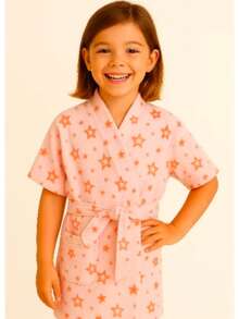 Children's - Youth Terrycloth Character Pool Bathrobe - Star - View 9
