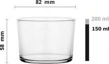 Dessertschälchen, Glasschalen, Eis- und Salat-Schalen, 6-teiliges Set mit Deckeln, kleine Salatschalen, 6 Stück à 150 ml - Transparent - Übersicht 2