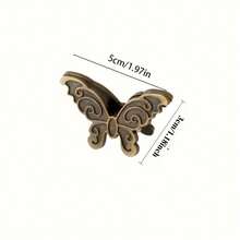 2pcs Creative Butterfly Shaped Metal Office Clips, Photo Clips, Document & Ticket Organizer, Money Clips, Small Size (Available In Antique Bronze/Green/Purple) - Clip - View 11