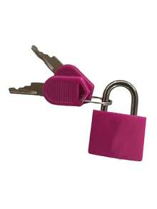 Mini Anti-Theft Lock Key Set With 2D Flat Letter A-Z, Portable Bright Anti-Theft Lock, Heavy Duty Key, Secure Luggage Lock, Key Safety Lock, Indoor/Outdoor Bicycle Helmet Cabinet Door Lock, Home Security, Travel - Multicolor - View 11