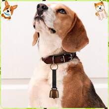 Moxweyeni 3 Pieces Loud Dog Collar Bells With Nylon Strap Pet Training Necklace Goat Bear Bell For Small Dog Collar Charm With Tracker Noise Animal - White - View 6