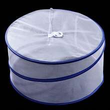 Spring Frame Food Tent Set, Round Net Dish Covers Fruit Bowls, Serving Plates, Group Meal Tables And 30cm 34cm 39cm Dish Widths - View 6