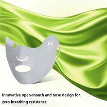 1pc Moiran Summer Ice Silk Face Mask, Comfortable Material Non-Irritating To Skin, Fits Face Contour Closely, Balances Protection And Aesthetics, Unisex, Suitable For Running, Cycling, Hiking And Other High-Intensity Outdoor Activities, Sun Protection While Ensuring Breathability, Women's Face Mask/Breathable Face Mask/Breathable Mask - Conventional - View 7
