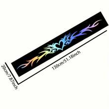 Autocollant de pare-brise de voiture en forme de cœur coloré avec motif de flamme, parfait pour améliorer l'apparence de votre voiture, imperméable et résistant aux rayures, convient à tous les modèles de voiture, matériau durable de haute qualité, longue durée - Autocollants pour voiture - Voir 6