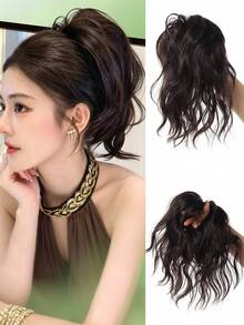 Synthetic Hair Bun Hair Piece,Synthetic Ponytail Extension, Synthetic Fake Buns Hairs Extensions, Buns Hairpieces For Women Daily Wear - Multicolor - View 11