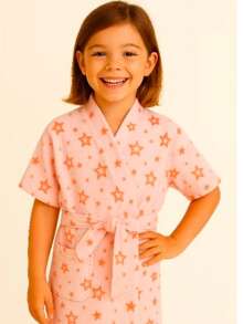 Children's - Youth Terrycloth Character Pool Bathrobe - Star - View 5