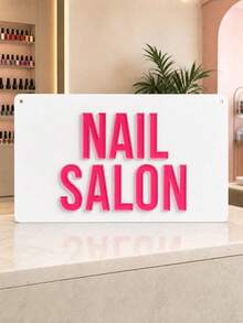 1 buah Papan Logo Bisnis Kustom 3D Akrilik untuk Dinding, Papan Nama Logo Merek yang Dipersonalisasi, Cocok untuk Usaha Kecil, Kantor Rumah, Salon Kecantikan, Studio Kuku, Butik, Toko Salon - MultiWarna - View 4