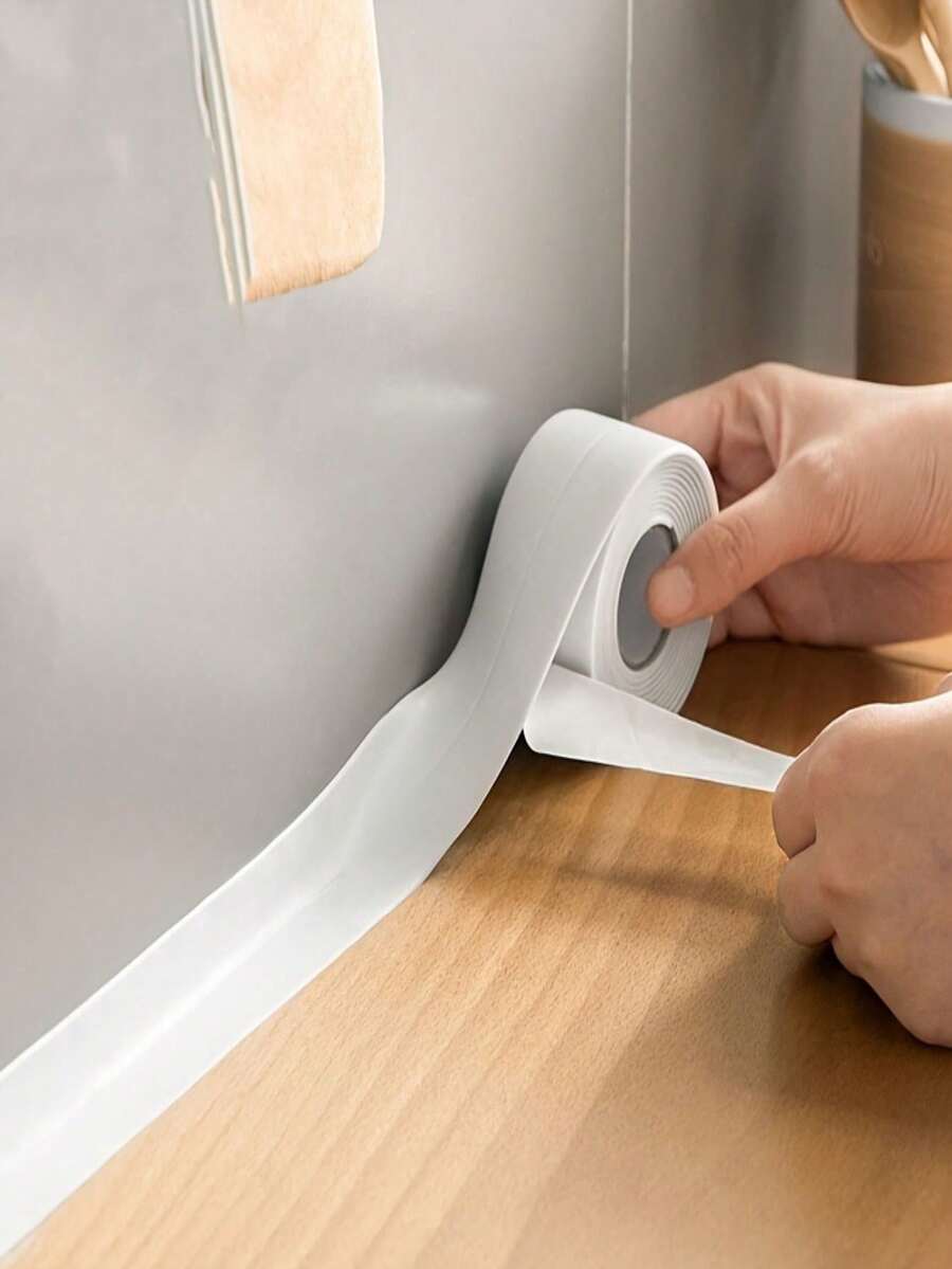 1 Gulungan 1/3/5m Pita Perekat Tahan Air & Tahan Lembap, Stiker Vinyl Dekorasi Rumah, Pita Perekat Tahan Lama, Mencegah Kerusakan Akibat Air, Cocok Untuk Dapur, Kamar Mandi, Toilet, Pintu, Jendela Dan Meja Dapur, Pita Desain Tahan Air - Beraneka warna - View 1