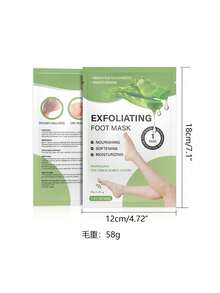 Masker Kaki Alpukat, Persik, Lidah Buaya, dan Susu Kelapa, Masker Kaki Pengelupas dan Pelembap, Pengangkat Sel Kulit Mati, Perawatan Kaki - Membran kaki - View 9