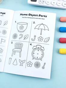 Children's Fun Find & Match Missing Matching Workbook, Early Education Cognitive Matching Coloring Book, Back To School Learning Support Material, Teacher Classroom Reward Notebook - Find the Missing Color - View 11
