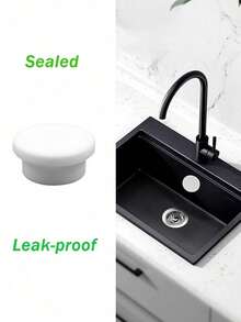 1/3/8pcs Plastic Sink Hole Overflow Cover For Kitchen & Bathroom, Basinim Bathtub Drain Stopper, Circular Basin Overflow Ring (Suitable For Aperture 22-24mm), Mother's Day, Father's Day Home Bathroom Decor Fall Decor Back To School - Multicolor - View 6