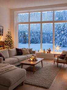 4pcs Christmas Icicle Window Sticker Decals, Includes Snowflake And Icicle Decals, Icicle Christmas Window Stickers, Winter Wonderland Background Decorative Stickers, Suitable For Christmas Home Decor,Shop Window Cling, Ideal Winter Decor Party Props - Ice Pick Style - View 5