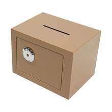 YUNRUX Small Cash Box With Deposit Slot, Money Safe, Cash Safe For Cabinets, Security For Home And Office - C - 查看 7