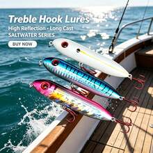 1/3pcs Lure Bait, Floating Pencil Lure Long Cast Freshwater Bass, Perch, Tuna Artificial Fish Bait Lure Set - Multicolor - View 5