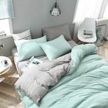Sheet Sets With Pillowcases - Ocean Green Light Gray - View 7