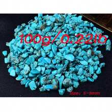 50g/100g/200g Natural Howlite Turquoise Polished Crystal Chips, Suitable For Plant Succulent Pot Vase Filler Decorative Stones, Terrarium Supplies, Small Fish Tank Pebbles Gravel Rocks, Home Decor DIY Handmade Jewelry Making Aquarium Display, Smooth M - Natural Turquoise Chips - View 16