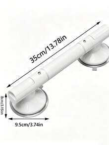 1pc No-Drill Suction Cup Grab Bar, Non-Slip Handrail, Strong Suction, Reusable, No Damage To Walls, Suitable For Tile, Glass And Hard Plastic Surfaces, Essential Home Assistive Product For Bathroom, Toilet, Kitchen And Living Room, Thoughtful Gift For Elderly Parents - Multicolor - View 8
