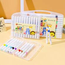 Bộ bút marker acrylic 12 cái/80 cái, mực màu, lớp phủ đục, bút vẽ nghệ thuật cho học sinh - Bút lông acrylic - Xem 7