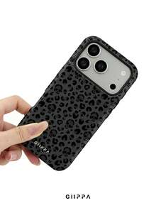 GIIPPA 1 Stück Grau-Schwarzer Leoparden-Muster mit schwarzem Totenkopf-Muster Design, Handyhülle für Handy 17 Pro Max, kompatibel mit Handy 16 Pro Max, 15 Pro Max, 14 Pro Max, koreanischer Stil hochwertige Mode lustige Handyhülle, kompatibel mit 11/12/13/14/15/16 Pro Max Plus, elegantes Design geeignet für Männer und Frauen, perfektes Geschenk für Freundin zu Weihnachten, Valentinstag, Ostern, Hochzeitssaison und Geburtstag! - Verschiedenfarbig - Übersicht 5