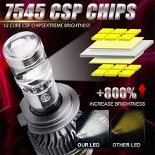 Heyword 2件/1件 2000W H7 H4 H11 LED Mini Lens 車頭燈 9005 9006 HB3 HB4 Canbus Turbo LED 投影燈泡 6000K 汽車/摩托車燈 霧燈 - 6000K 冷白光 - 查看 3