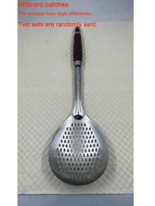 1pc Large Stainless Steel Strainer, Heat-Resistant (662°F) Material, Ergonomic Handle And Fine Mesh, Suitable For Frying, Hot Pot, Cooking And Baking, Restaurant And Home Kitchen Tool, Durable And Practical Kitchen Accessory - Multicolor - View 11