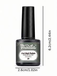 Conjunto de Gel para Unhas Visuatia com 3 Peças Multicolorido, 3 Combinações de Cores Populares, Design de Arte de Unhas com Cura Dual LED/UV, Gel para Unhas Removível, Efeito de Cor Rica e Brilhante, Adequado para Uso Diário e Feriados, Presente DIY para Mulheres em Casa - Multicolorido - Visão 4