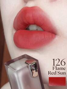 JOOCYEE MUDDY ROUGE 霧面絲絨柔霧唇膏 持久不黏膩不脫色 - #126 火焰紅日 - 查看 1
