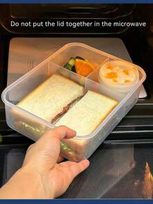 Schiscetta, Bento Box 1600ml Grande Capacità Doppia Strato in Plastica, Scatola per Toast, Schiscetta con Scomparti, Scatola per Sandwich Grande Capacità, Scatola per Conservazione Fresca, Microonde, Multifunzionale, Forniture da Cucina, Forniture per Studenti - Multicolore - Visualizzare 5