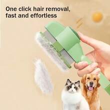 2 Peças Conjunto de Escova de Limpeza e Massagem para Animais de Estimação, Escova de Banho para Cachorro, Suprimentos de Higiene para Animais de Estimação, Escova Slicker, Escova de Banho para Cachorro com Dispensador de Shampoo Integrado/Escova de Higiene para Animais de Estimação/Conjunto de Suprimentos de Limpeza Adequado para Cães e Gatos de Pelo Longo e Curto - Visão 3