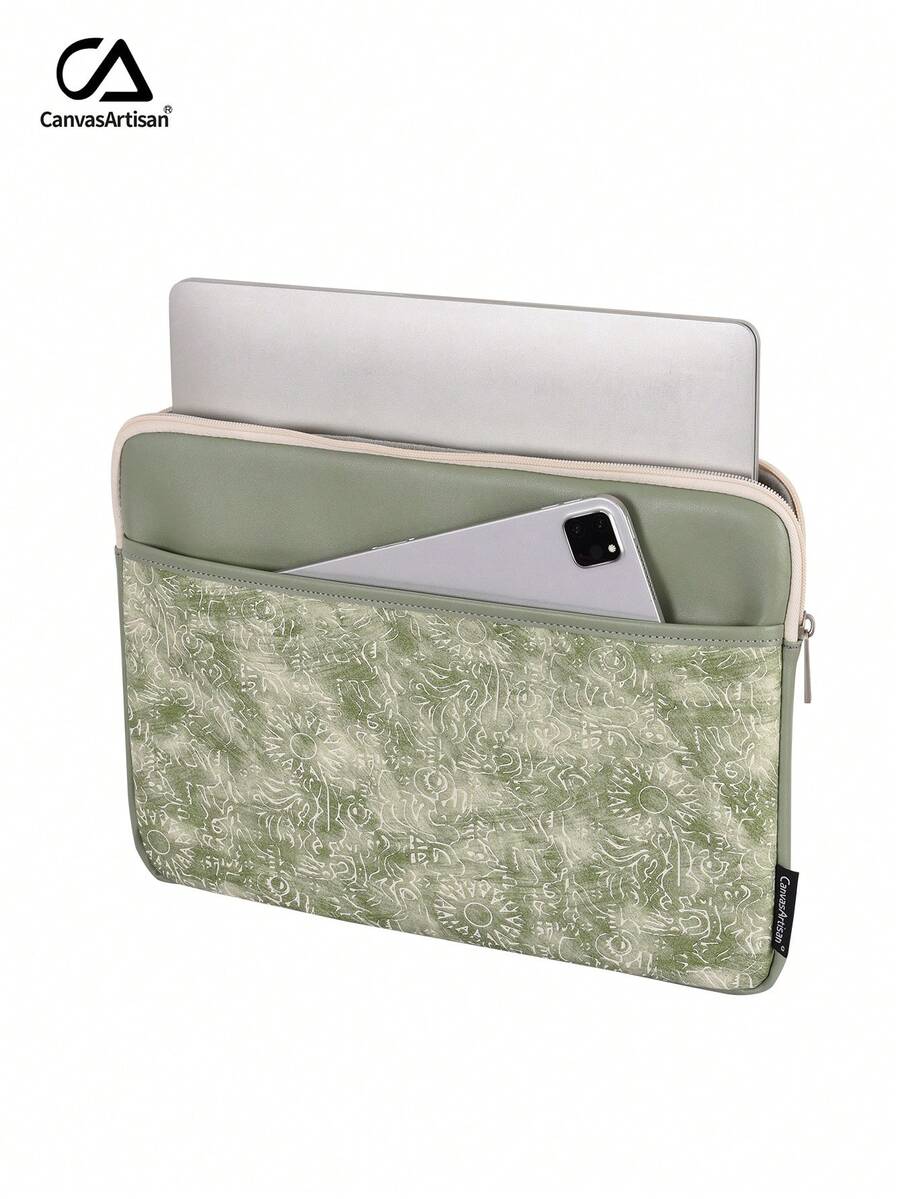 canvas artisan 通用筆電保護套，防震 PU 筆電包，相容於 Macbook、Surface 及各款筆記型電腦