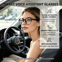 SENBONO New Fashion Smart Glasses, AI Smart Glasses With Multi-Language Translation, Multi-Function Audio Glasses, Built-In Microphone And Speaker, High-Definition Voice Call, Music Playback, Unisex - View 7