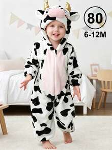 1Pc Baby Cartoon Animal Pattern Flannel Comfortable And Cute Autumn And Winter Products,Suitable For Everyday Use - Multicolor - View 14