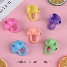 3/5/10pcs Kids Ergonomic Pencil Grip – 3-Finger Writing Trainer, Suitable For Preschool Children And Students, Corrects Writing Posture, Back To School Essential - 3-hole Pencil Grip - View 7