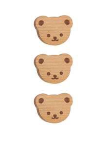 1/3/8pcs Bohemian Style Vanity Drawer Pulls, Cute Beech Wood Animal Drawer Handles, Suitable For Cabinet Furniture Decor, Includes Installation Screws - Wood Color - View 8