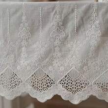 1 Yard Hollow Lace Trim 35cm Wide Sewing Accessories DIY Garment Decoration - Multicolor - View 8