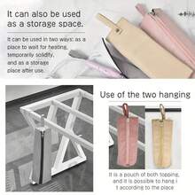 1pc Large Capacity Rectangular PU Zipper Storage Bag, Portable Travel Organizer, Suitable For Hotel Curling Irons, Straightening Irons And Hair Styling Tools - Multicolor - View 6