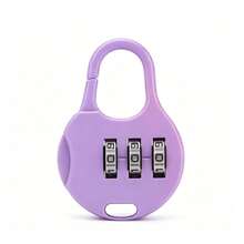 1/3/5 piezas Mini candados, adecuados para maletas, equipaje, cajones y bolsas de portátil - Candados de combinación de plástico resistente y candados con llave, con diseño de macaron, candados digitales compactos y portátiles, adecuados para maletas, cajas, mochilas (color aleatorio) - A - Ver 20