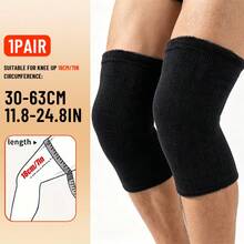 2pcs Thickened Towel Knee Pads, Soft Comfortable Warm Design, Unisex, Suitable For Running, Hiking, Fitness And Daily Activities - Multicolor - View 14