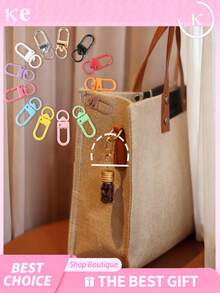 100/50/20/1pc Vibrant Metal Keychain Hooks With Swivel Clasp And Heavy Duty Lobster Claw, Suitable For DIY Jewelry And Bag Accessories - Mixed Colors - View 11