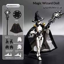 1 buah Figur Penyihir Ajaib DIY, 13+ Sendi, Seluruh Tubuh Dapat Digerakkan, Model Penyihir Rakitan Sendiri, Dekorasi Meja, Hadiah Ulang Tahun Kreatif, Hadiah Liburan, Hadiah Sempurna - MultiWarna - View 12
