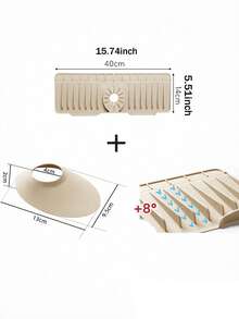 Cuttable Folded Edge Water-Resistant Mat, Suitable For Faucet Splash Guard - A Non-Slip Drainage Mat, Suitable For Sink, Quick Drying, Protects Bathroom And Kitchen Sink. Easy To Clean Surface, Suitable For Single Hole Faucet, Suitable For Kitchen And Bathroom Vanity - View 10