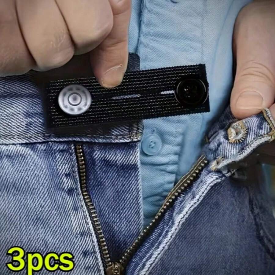 10/8/5pcs High Elasticity Waistband Extender Buckles, Instant Waistband Tension Adjustment Buckles, Belt Extension Buckles, Unisex, Comfortable Fit, Casual Style Accessories, Sewing Supplies