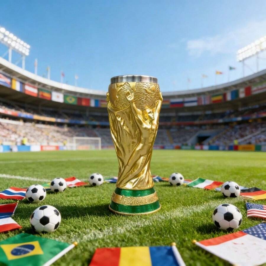 FIFA Hercules Cup Shaped Beer Mug, 3D Embossed Replica, Bar Watching Party Living Room Desktop Decor, Sports Atmosphere Decoration, Football Fan Gift, Exquisite Design With Strong Visual Appeal - Multicolor - View 1