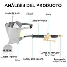 Concrete Mortar Spray Gun - Silver - View 3