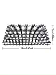6pcs Cat Scat Mat - Plastic Anti-Cat Spikes With Barbed Wire Design, Suitable For Cats, Indoor/Outdoor Use, Black, Pet Product | Modular Spike Strips | Easy To Install Spikes - one-size - View 8