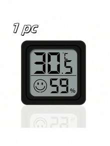 1/2pcs Portable Mini Smiling Face Thermometer Hygrometer, LCD Display, Precise Monitoring Of Indoor/Outdoor, Bedroom, Dining Room, Office, Reptile Tank Temperature And Humidity Changes - Multicolor - View 14
