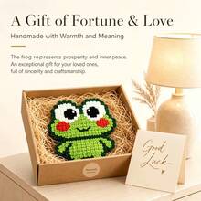 [DIY Pixel Bead Crochet Kit]Pixel Healing Frog Crochet Kit, Suitable For Adult Beginners Handmade Semi-Finished Product Set. Includes Full Set Of Tools (Random Color Accessories) And English Guide. No Bead Template Needed. Crochet Out Pixel Style, Can Make Keychains, Pendants - DIY Crochet Kit - View 7