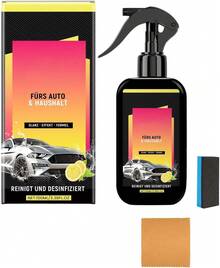 Spray Revestimiento Cerámico Hidrofóbico 100ml para Auto, Pulido de Vidrios y Pintura, Acabado Brillante con Paño y Esponja - 1 - Ver 6