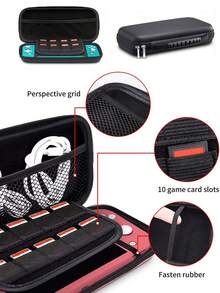 Switch2/Switch OLED/Switch/Switch Lite/Switch 2 專用收納包保護殼 - 炭灰色 - View 2